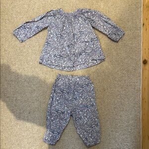 Ralph Lauren Floral Purple Blouse and Pants